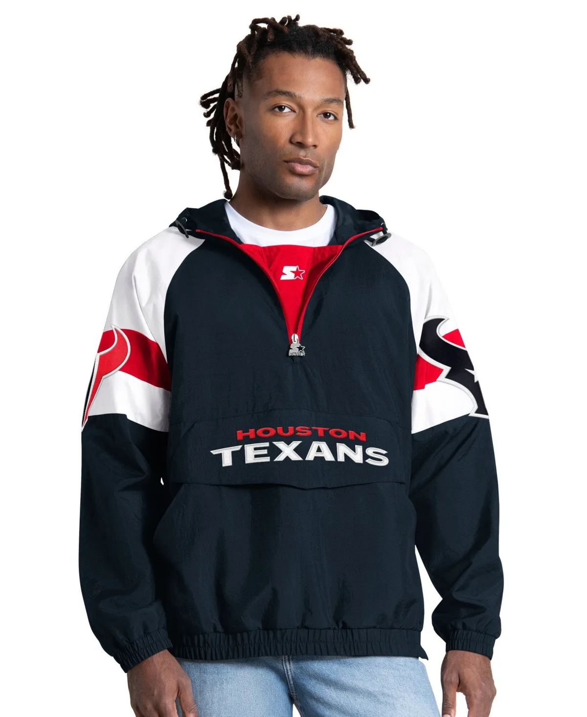 Houston Texans Street Cut Half-Zip Jacket by Starter