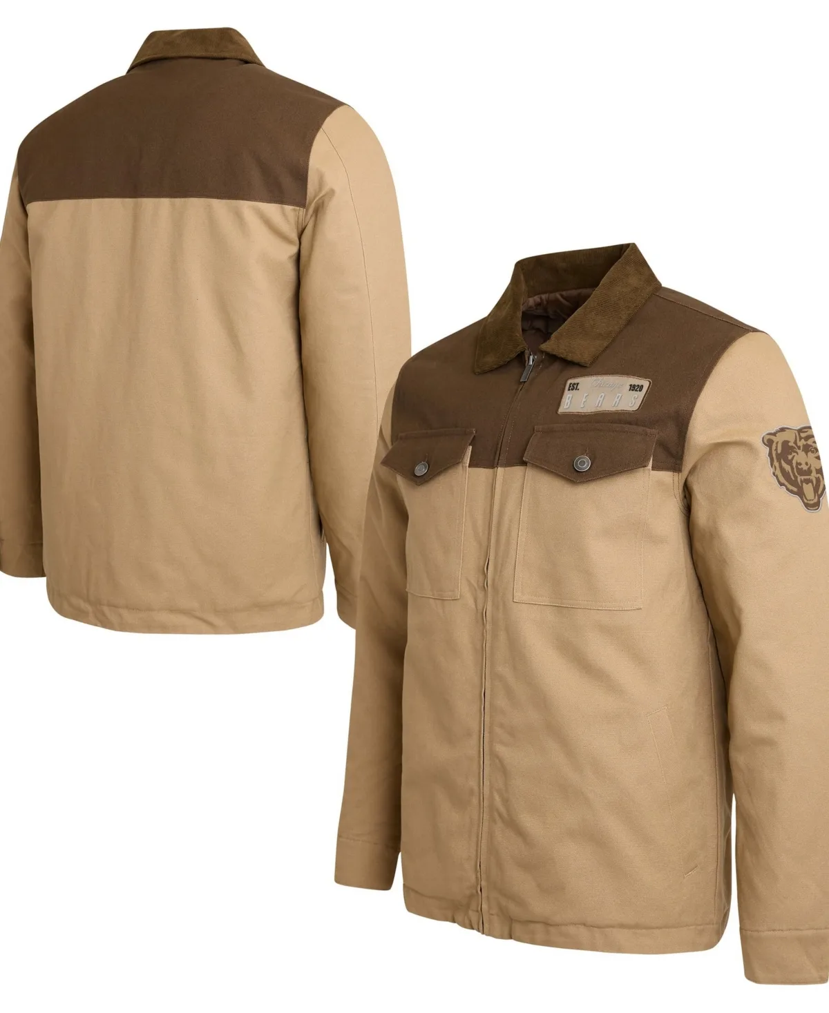 Darius Rucker Collection by Fanatics Chicago Bears Full-Zip Canvas Jacket by Fanatics