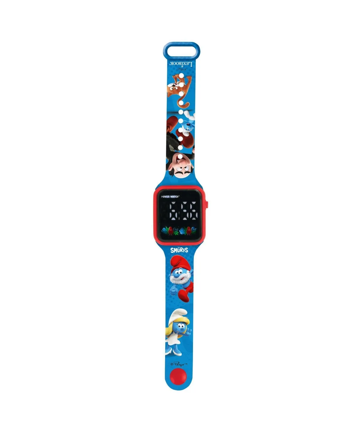 Lexibook Digital Screen Watch, 12 or 24-Hour Time Display by Smurfs