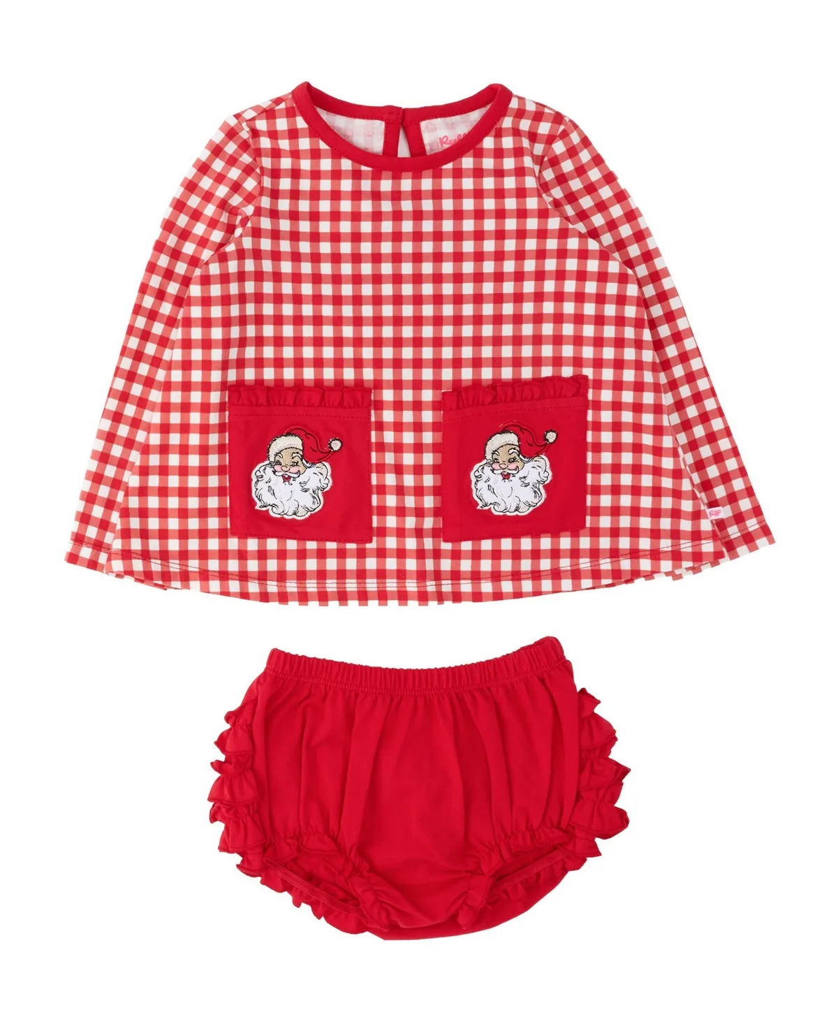 Long Sleeve 4-Way Stretch Dress and Bloomer, 2-Piece Set by Rufflebutts