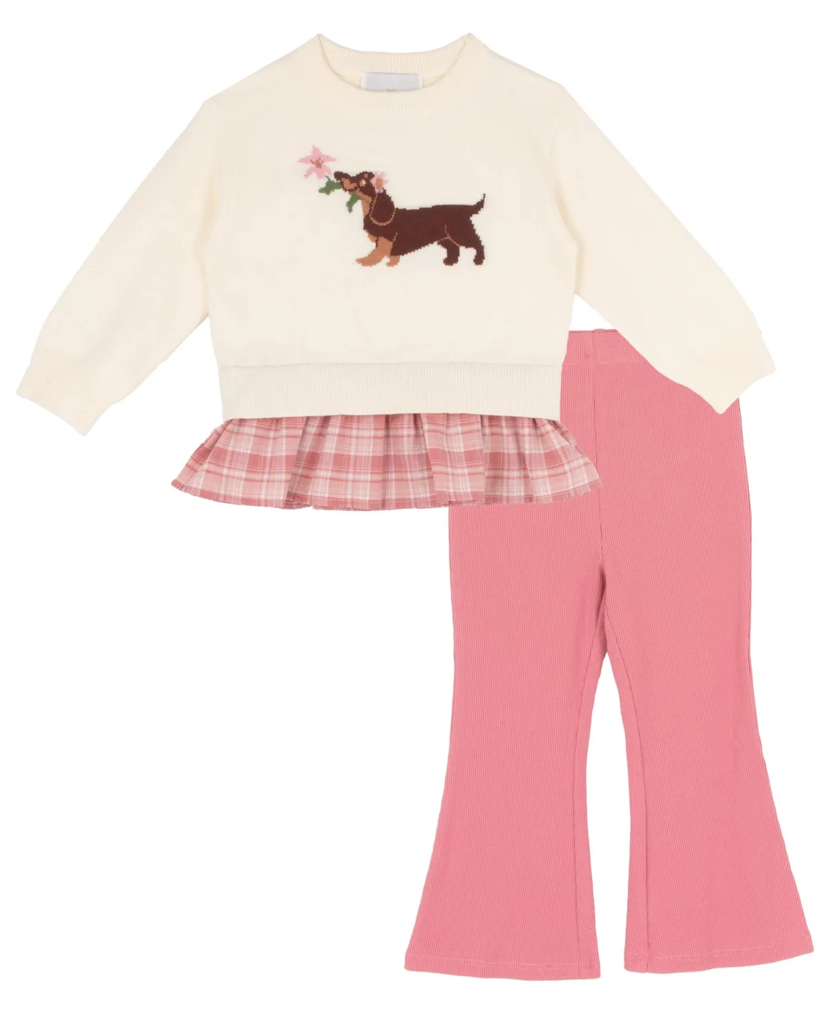 Dog Sweater and Flared-Leg Leggings, 2-Piece Set by Rare Editions