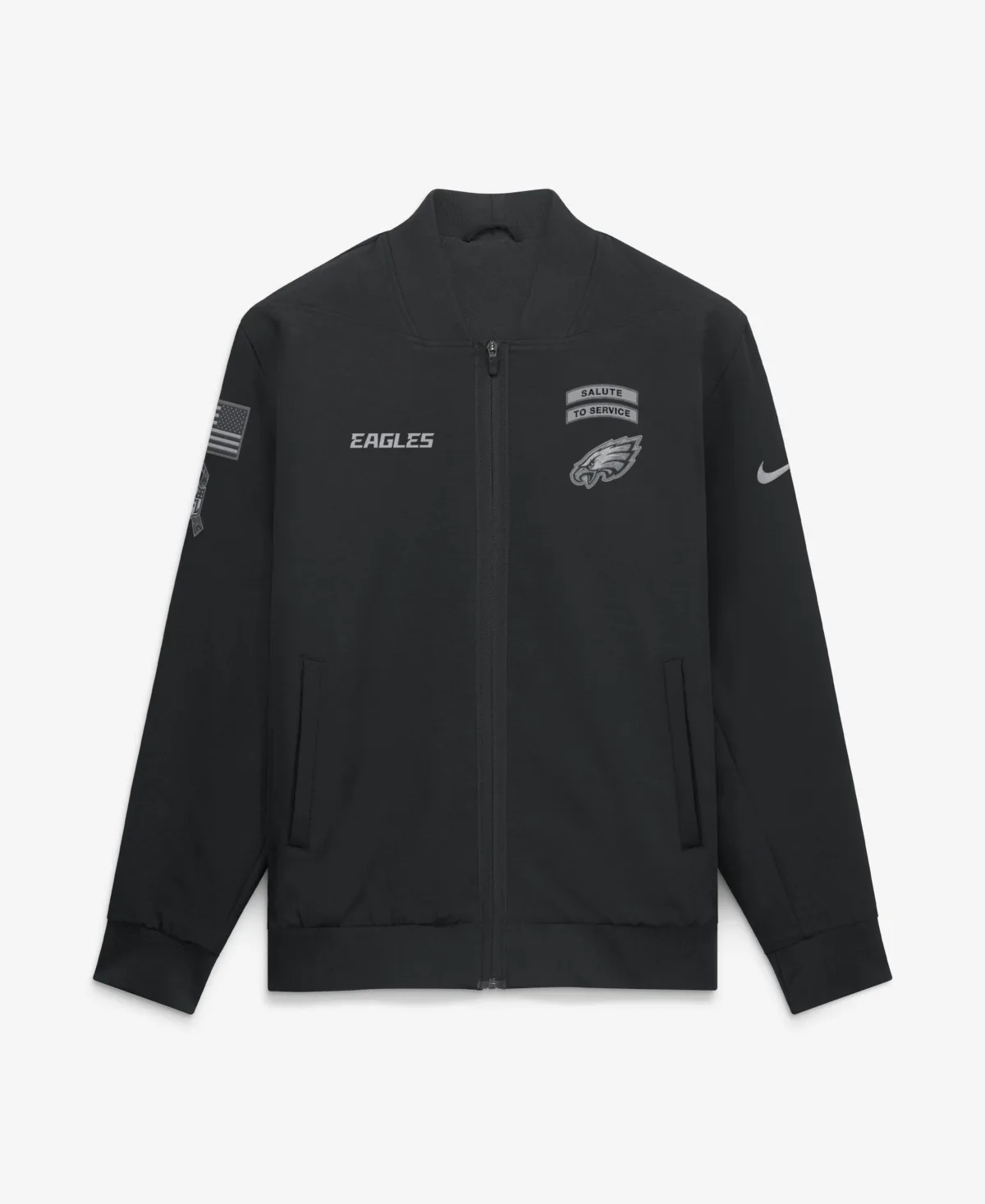 Philadelphia Eagles 2026 Salute to Service Sideline Full-Zip Bomber Jacket by Nike