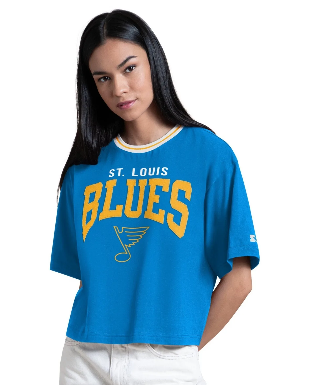 St. Louis Blues Ace Cropped T-Shirt