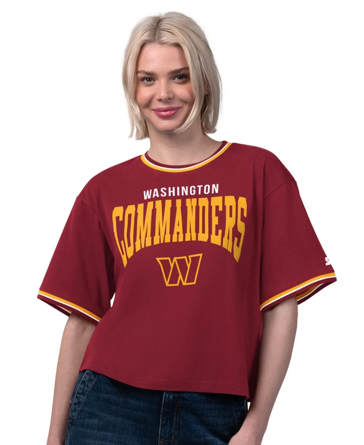 Washington Commanders Ace Cropped T-Shirt