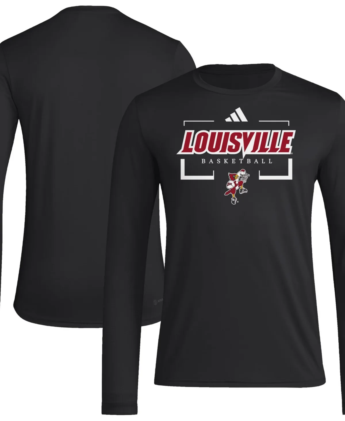 Louisville Cardinals Basketball Icon Pregame Long-Sleeves T-Shirt by adidas