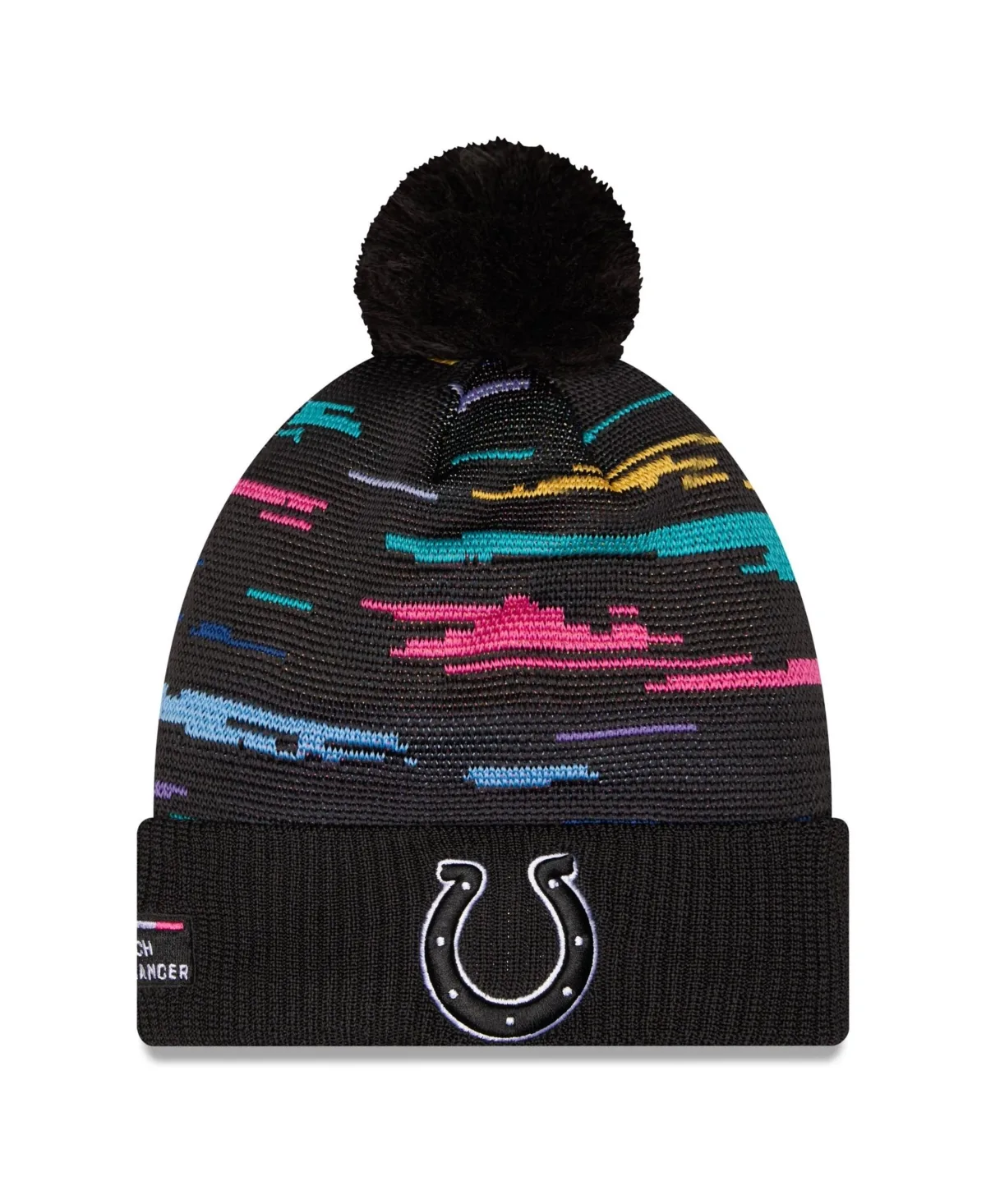 Indianapolis Colts 2026 Nfl Crucial Catch Cuffed Knit with Pom Hat by New Era