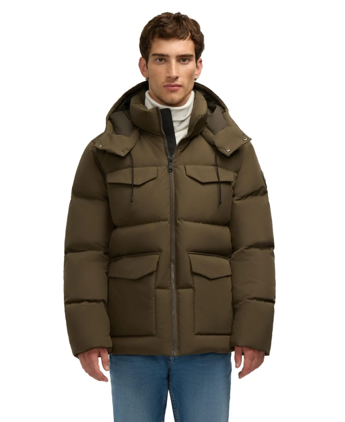 Miles Midweight Puffer Jacket with Removable Hood by Pajar