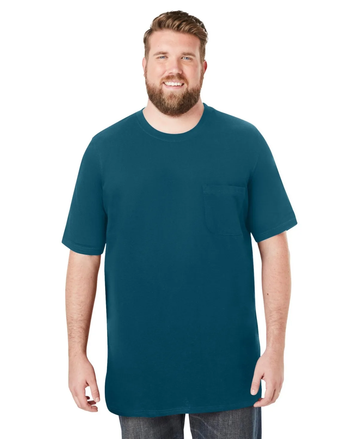 Heavyweight Longer-Length Pocket Crewneck T-Shirt by Boulder Creek