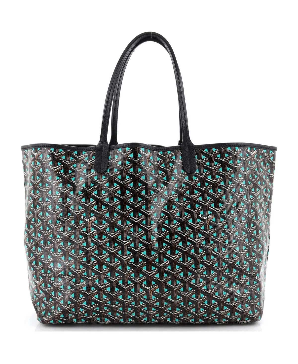 Pre-Owned Goyard Pm Saint Louis Tote Claire Voie Coated Canvas by Pre Owned Goyard