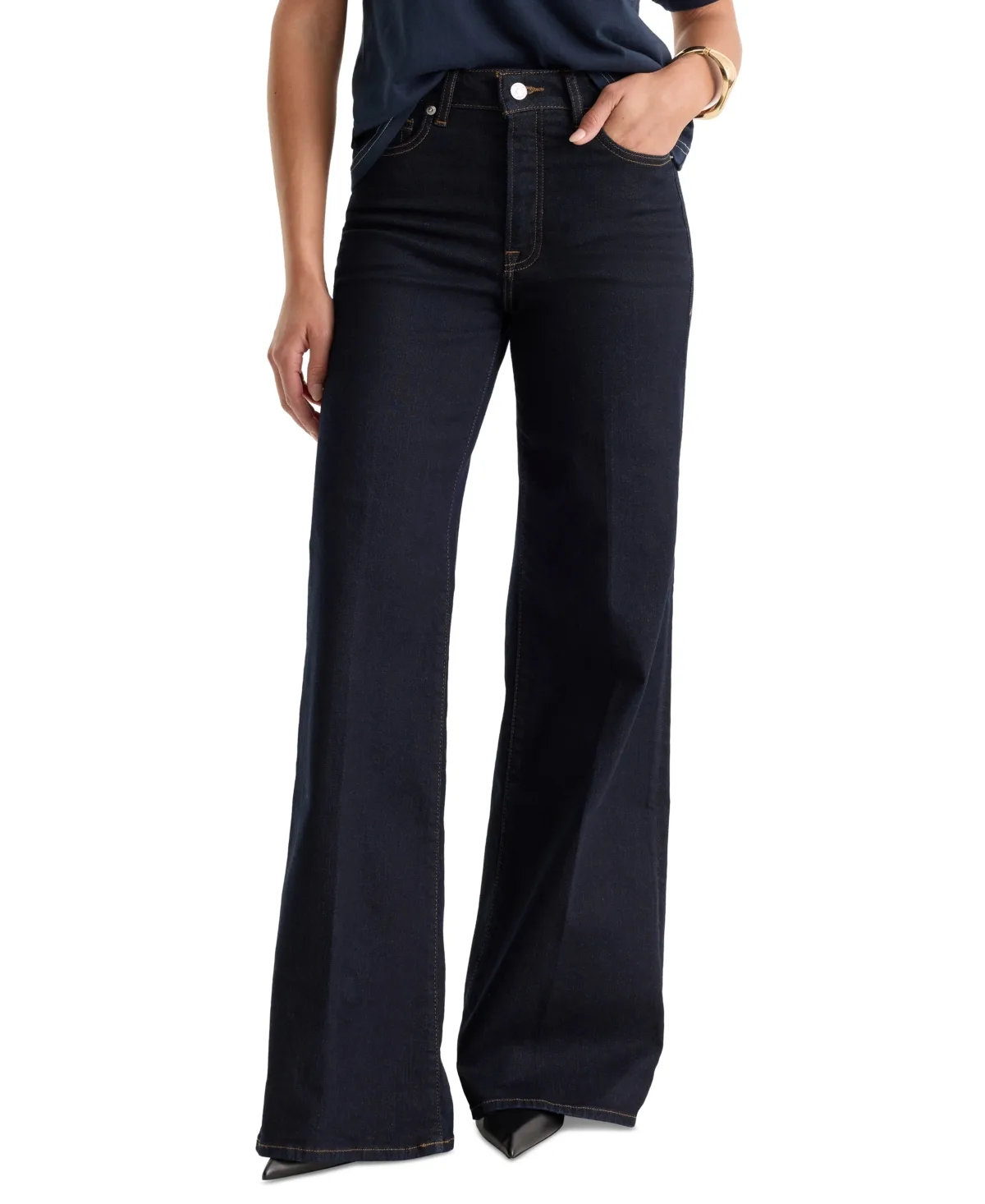 Good Waist High-Waisted Wide-Leg Jeans