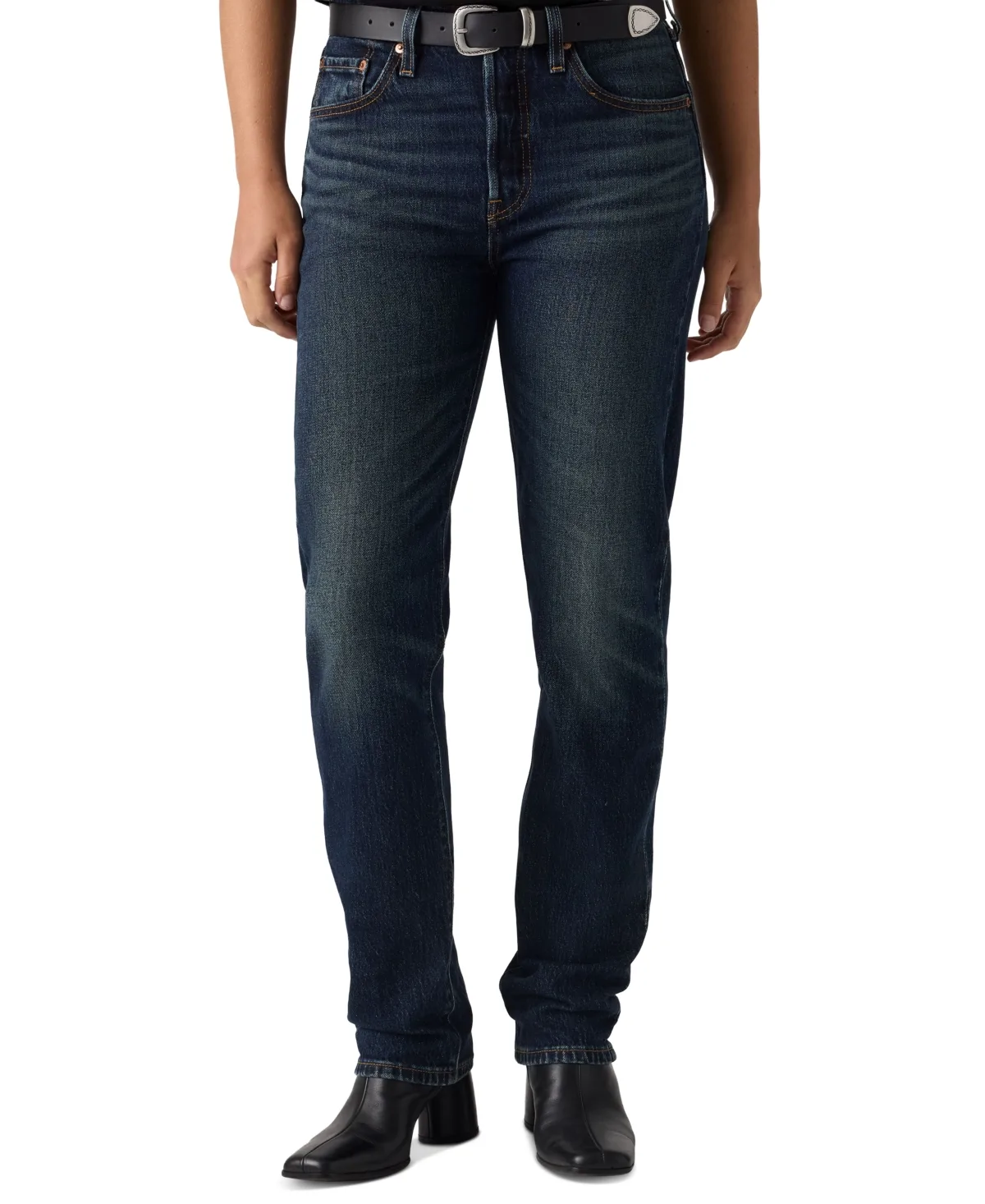 501 High-Rise Straight-Leg Denim Jeans