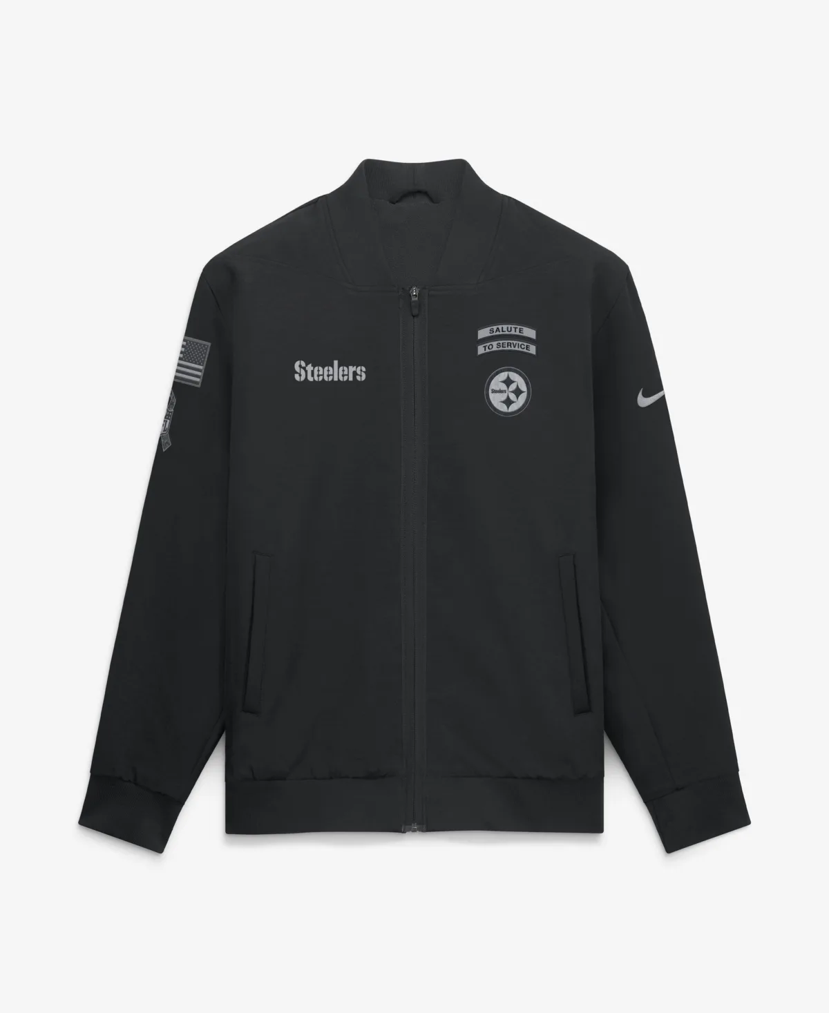 Pittsburgh Steelers 2026 Salute to Service Sideline Full-Zip Bomber Jacket by Nike