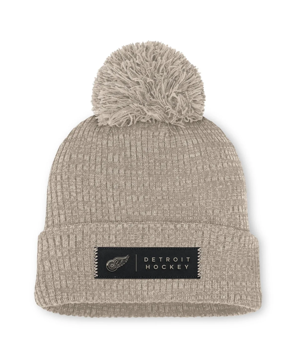 Detroit Red Wings Authentic Pro Road Cuffed Knit with Pom Hat by Fanatics