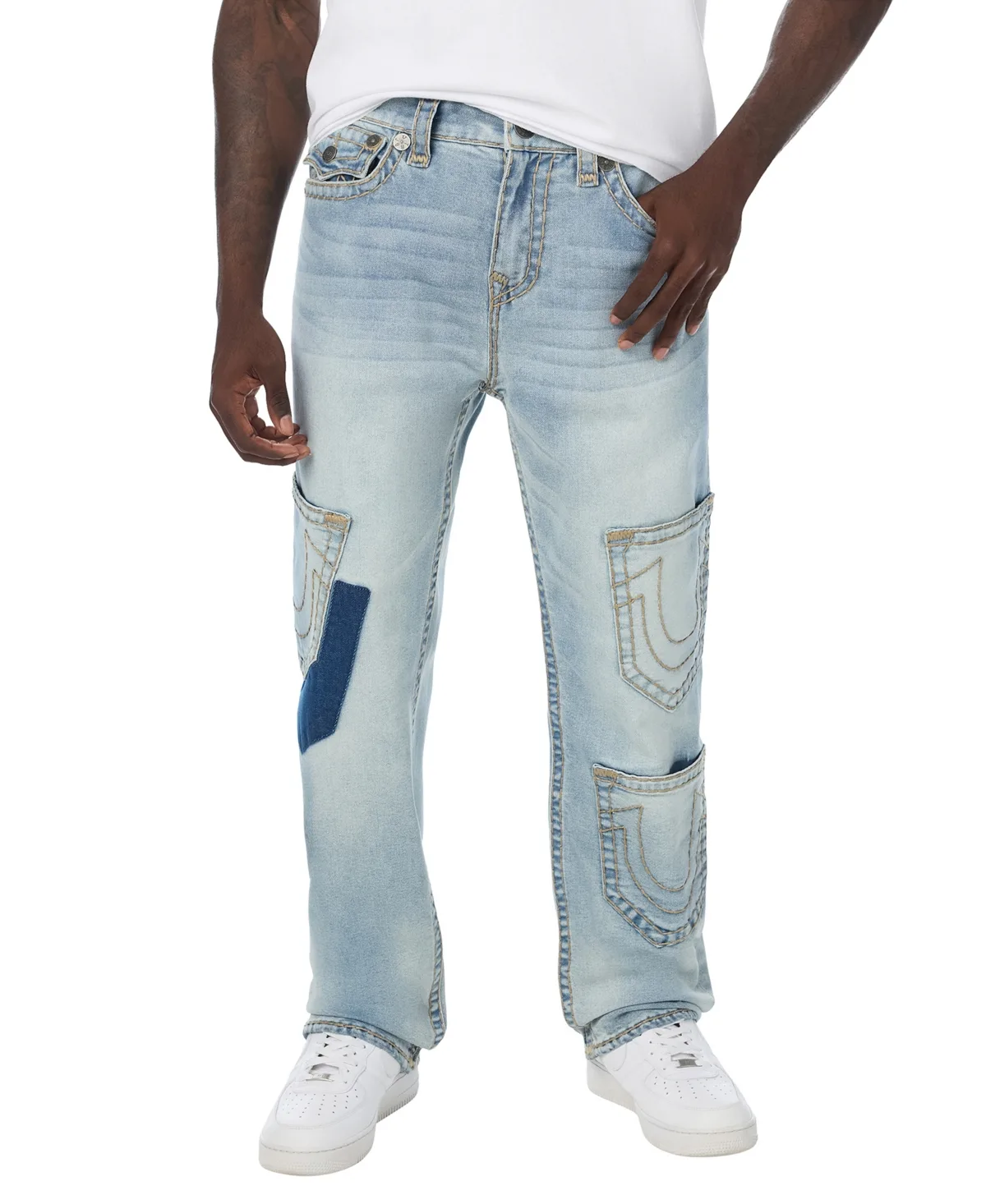 Bobby Baggy-Fit Light-Wash Jeans by True Religion