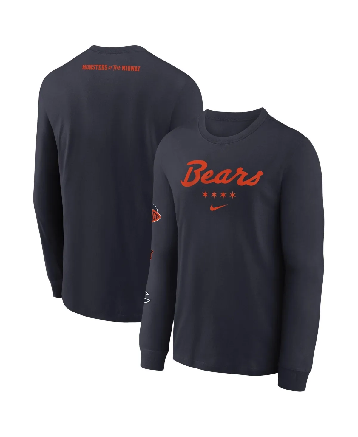 Chicago Bears 2026 Rivalries Collection Max90 Long Sleeve T-Shirt by Nike