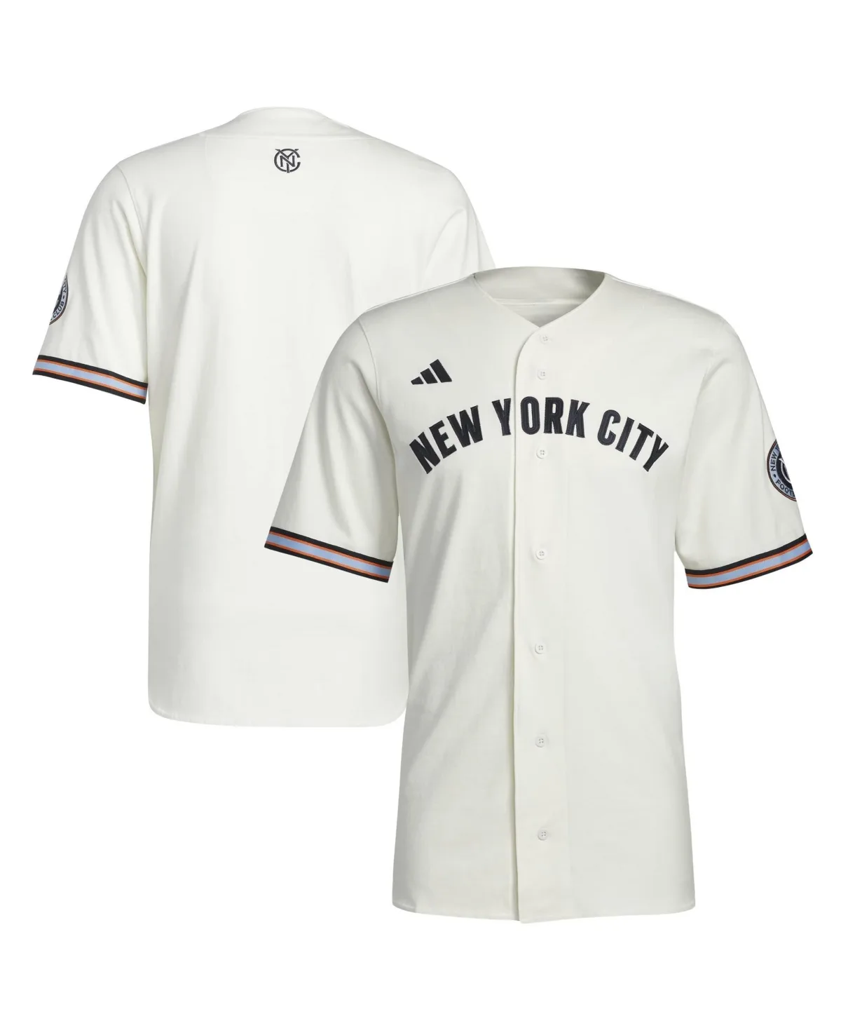 New York City Fc Mls x Us Sports Baseball Jersey by adidas