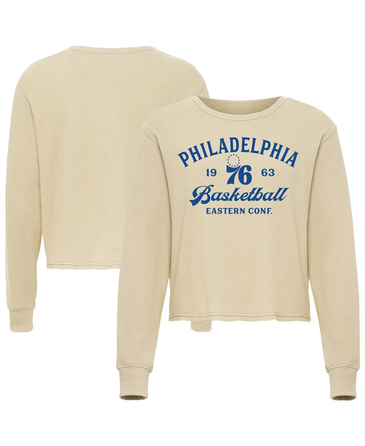 Philadelphia 76ers High Country Collection Cullen Waffle Knit Long Sleeve T-Shirt by Sportiqe