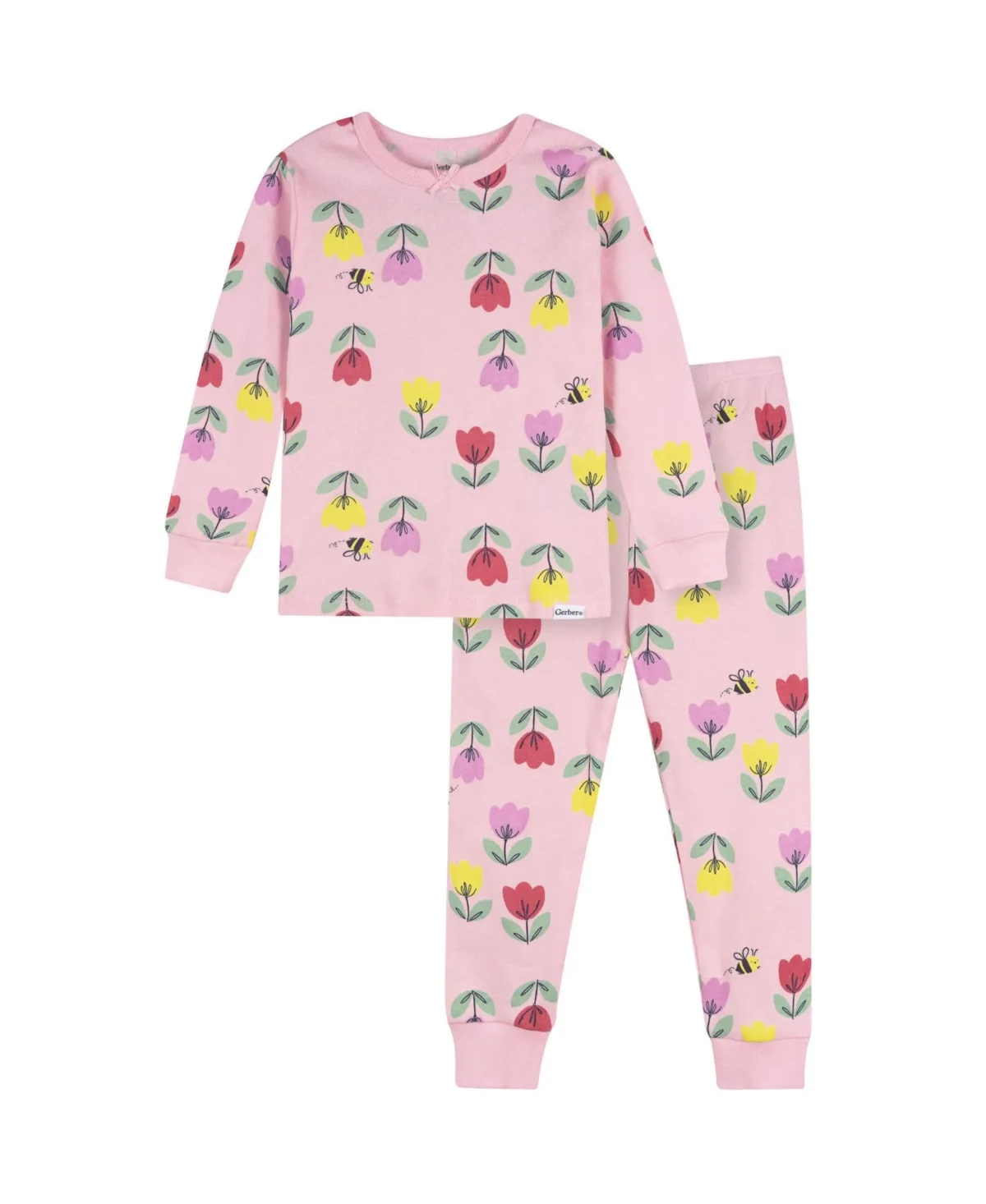 Long-Sleeve Cotton Top and Pants 2-Piece Set by Gerber