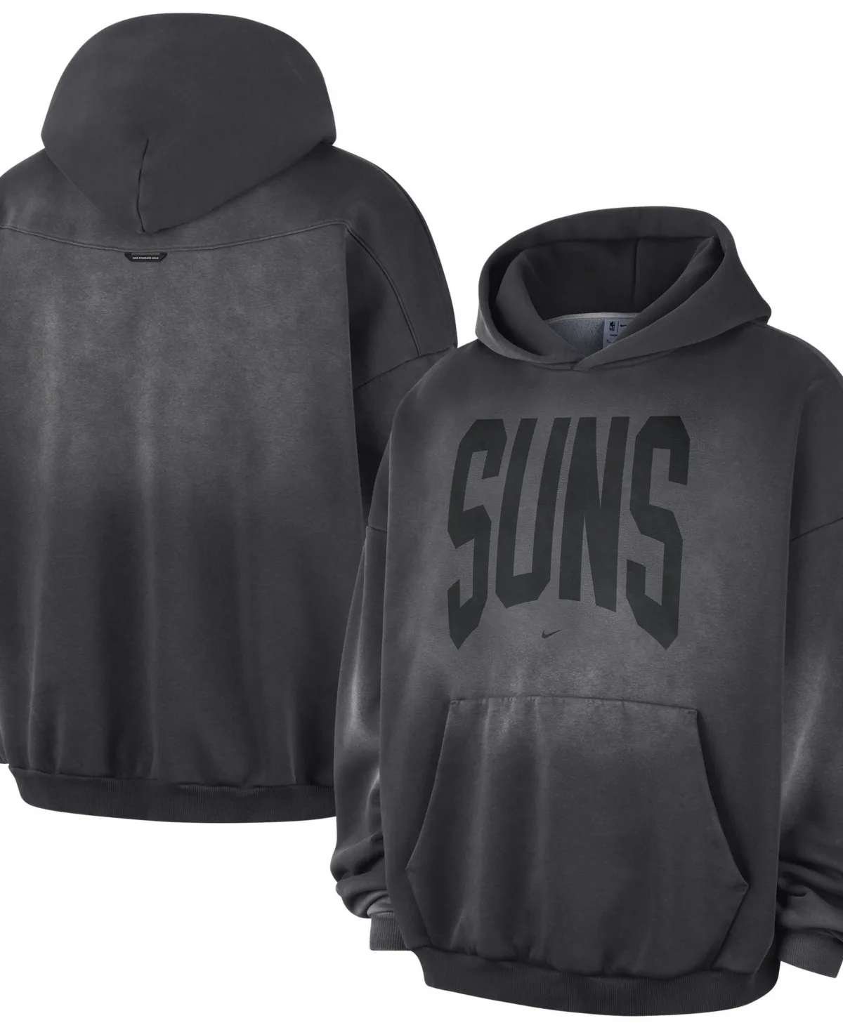 Phoenix Suns 2026 Standard Issue Travel Washed Fleece Pullover Hoodie