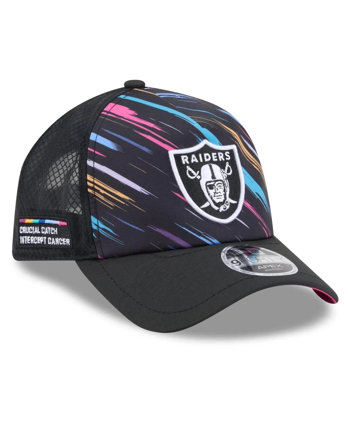 Las Vegas Raiders 2026 NFL Crucial Catch 9FORTY Apex Adjustable Hat