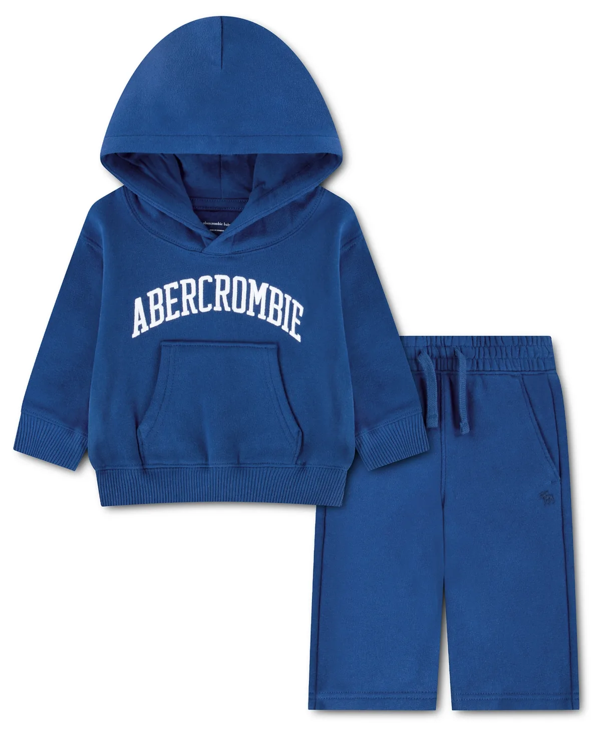 Hooded Fleece Kangaroo-Pocket Hoodie Sweatshirt and Shorts, 2-Piece Set by Abercrombie Kids