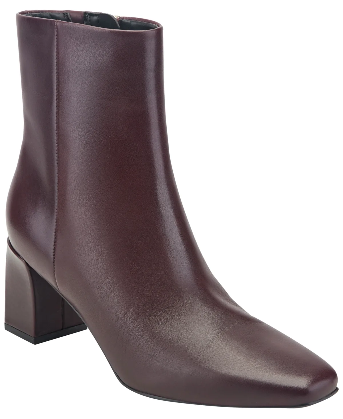 Nandy Snip Toe Block Heel Dress Booties by Marc Fisher