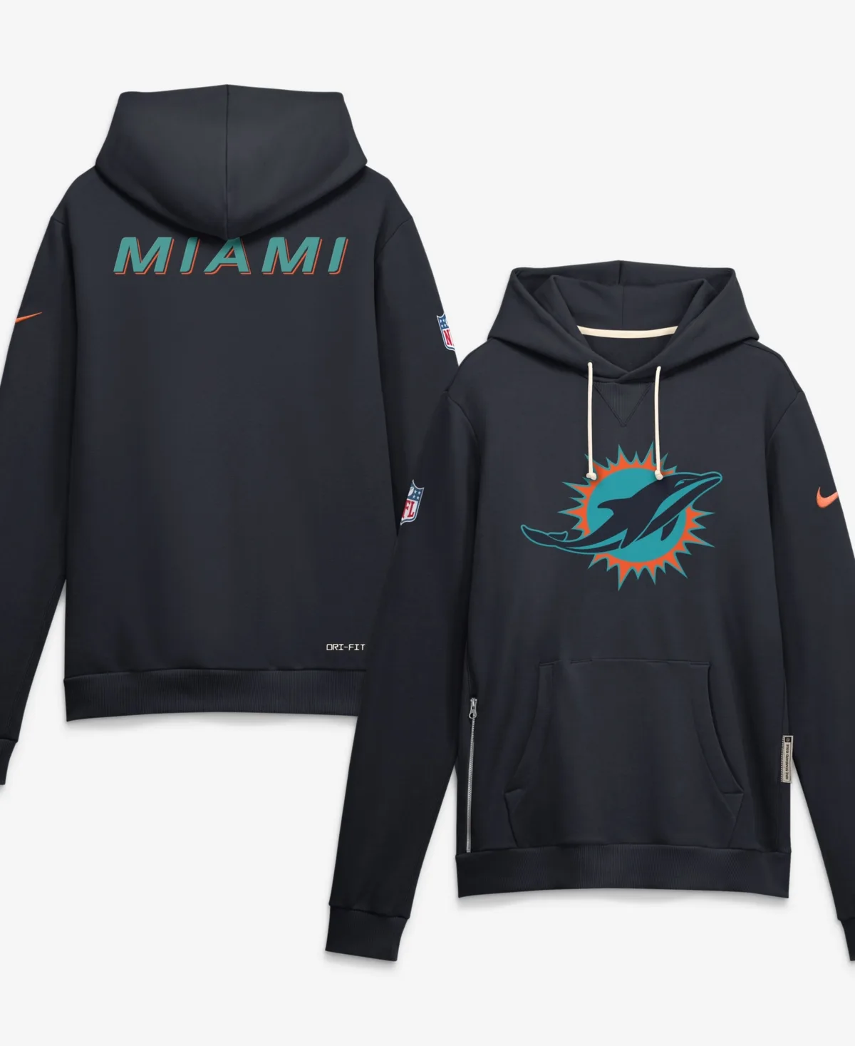 Miami Dolphins Rivalries Collection Standard Issue Sideline Pullover Hoodie by Nike