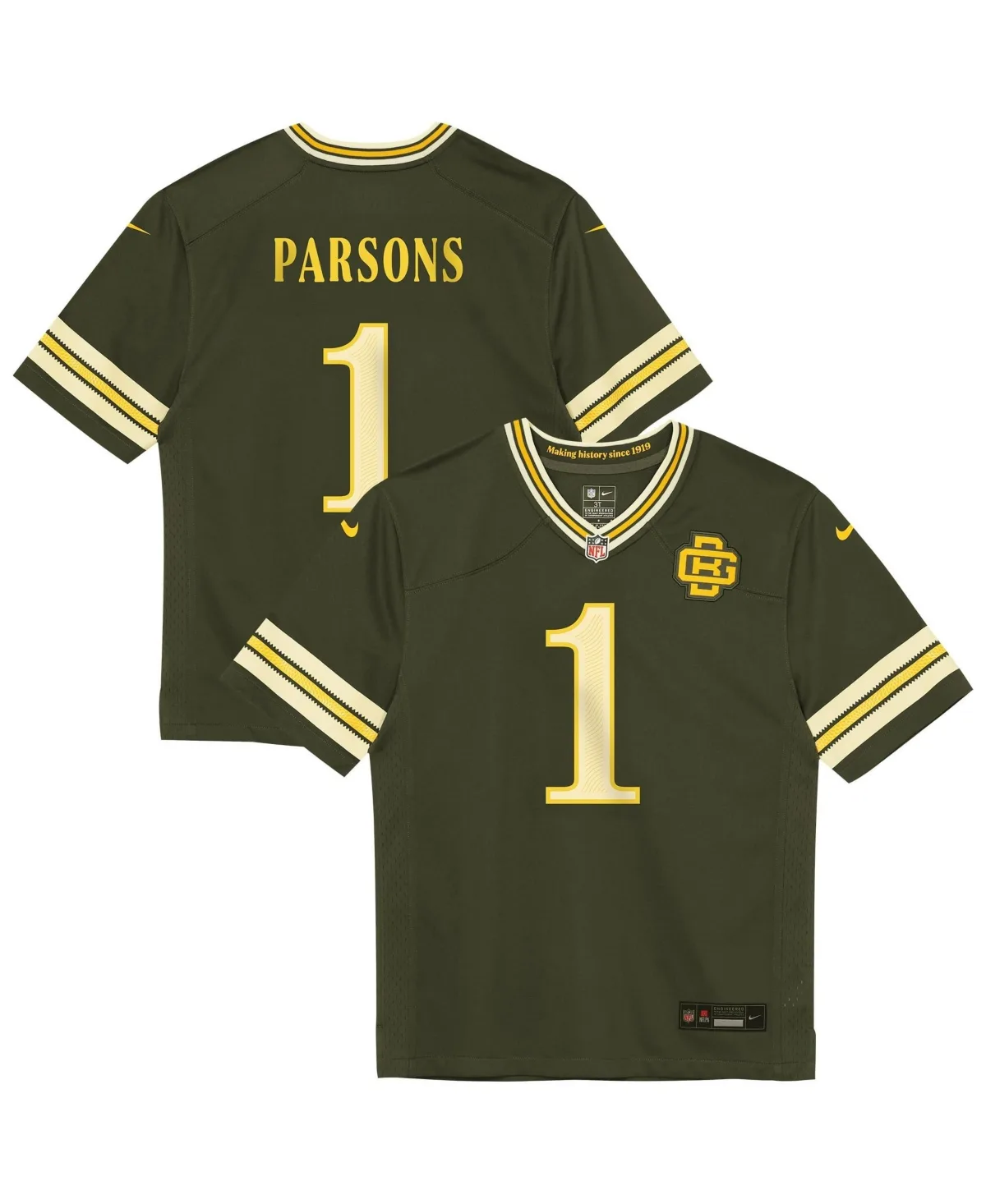 Micah Parsons Green Bay Packers 2026 Rivalries Collection Game Jersey by Nike