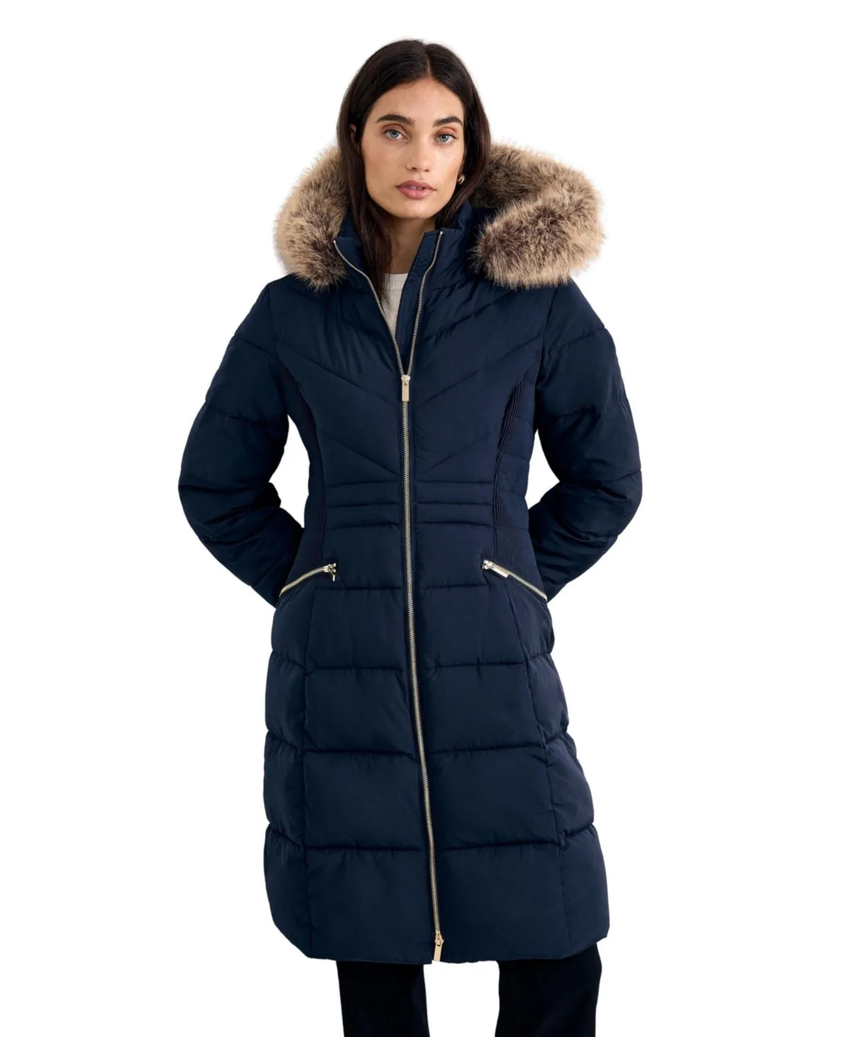 Amber Hooded Midi Puffer Jacket