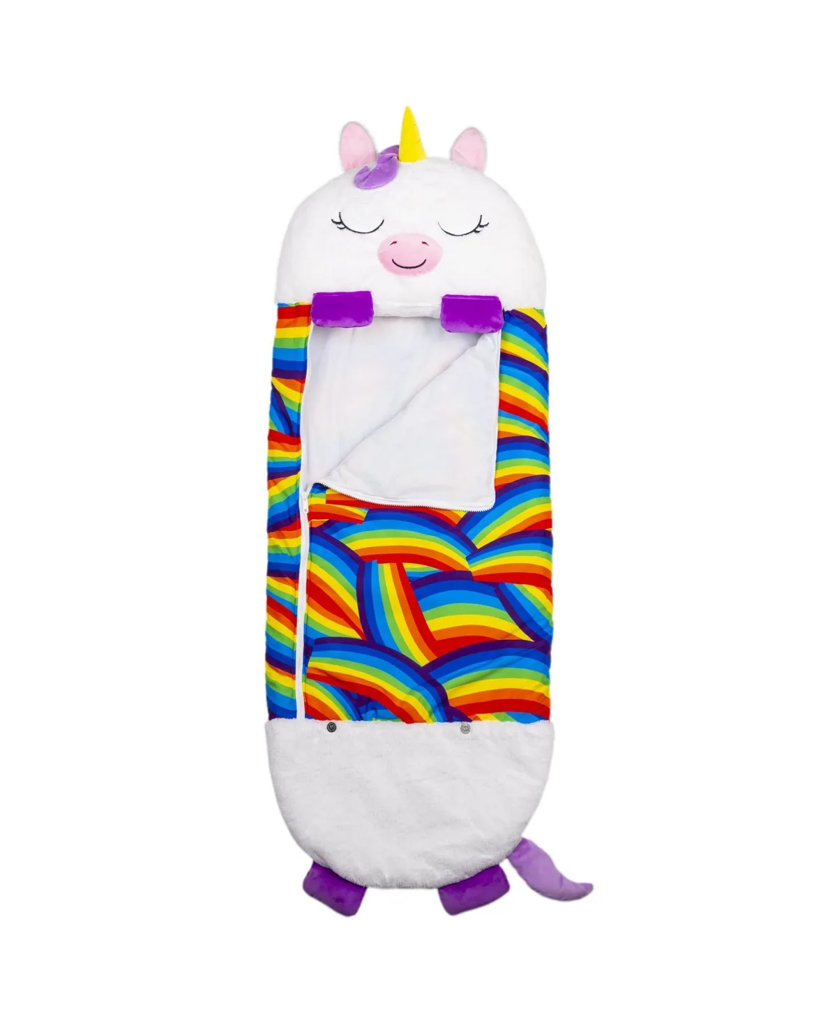 Unicorn Medium 2-In-1 Pillow-Sleepy Sack Plush by Happy Nappers