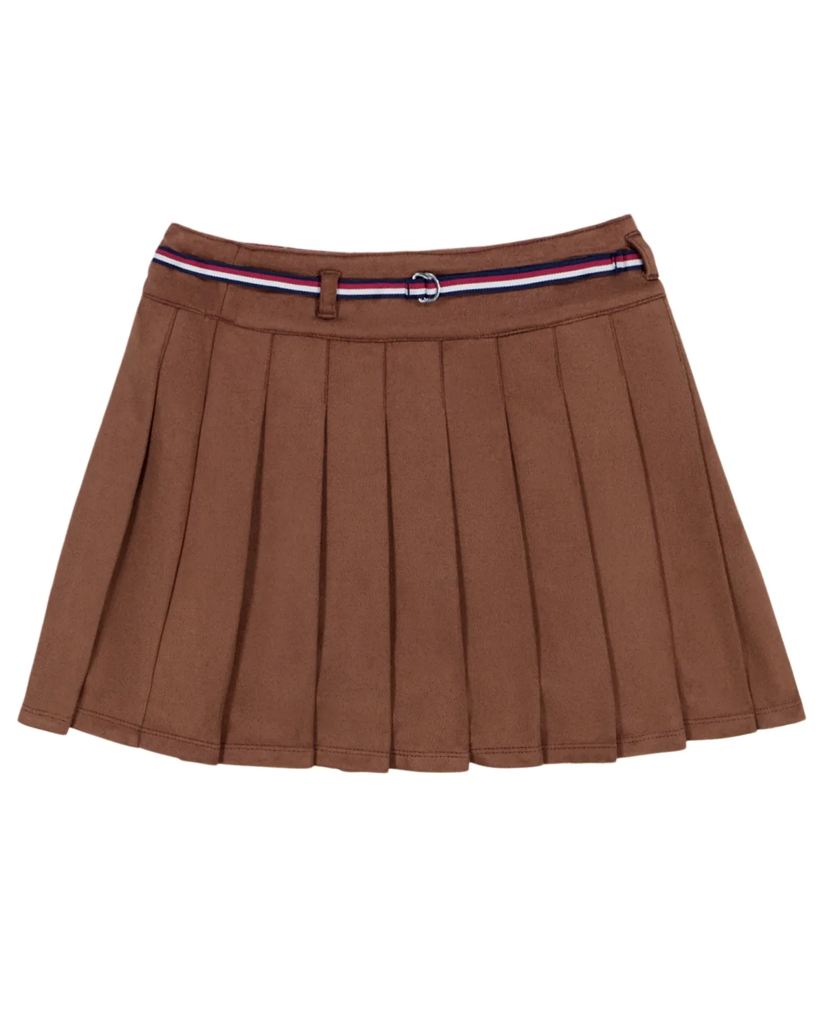 Pleated Belted Cotton-Blend Skirt by Tommy Hilfiger