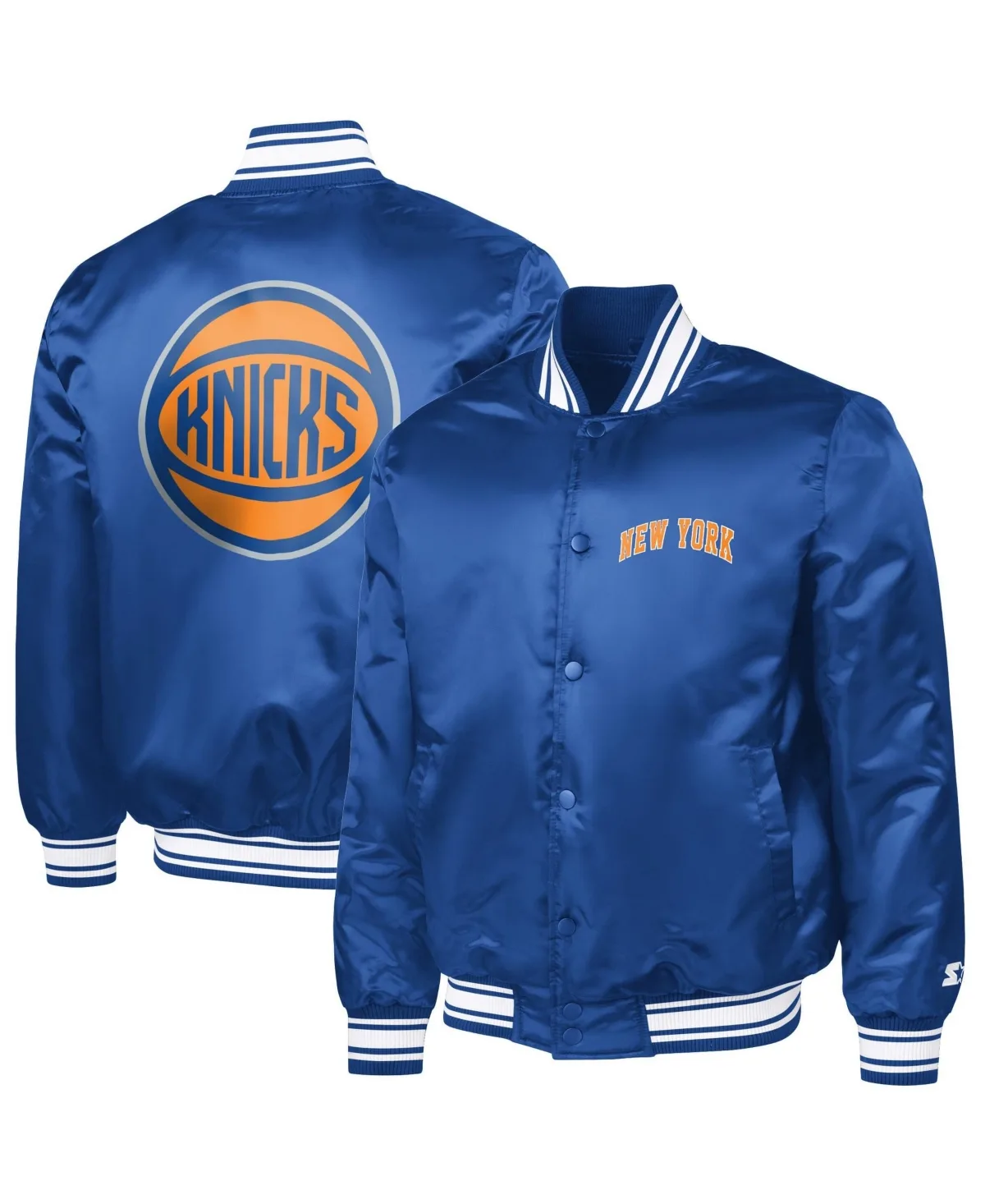 New York Knicks Basketball Logo Varsity Full-Snap Jacket by Starter