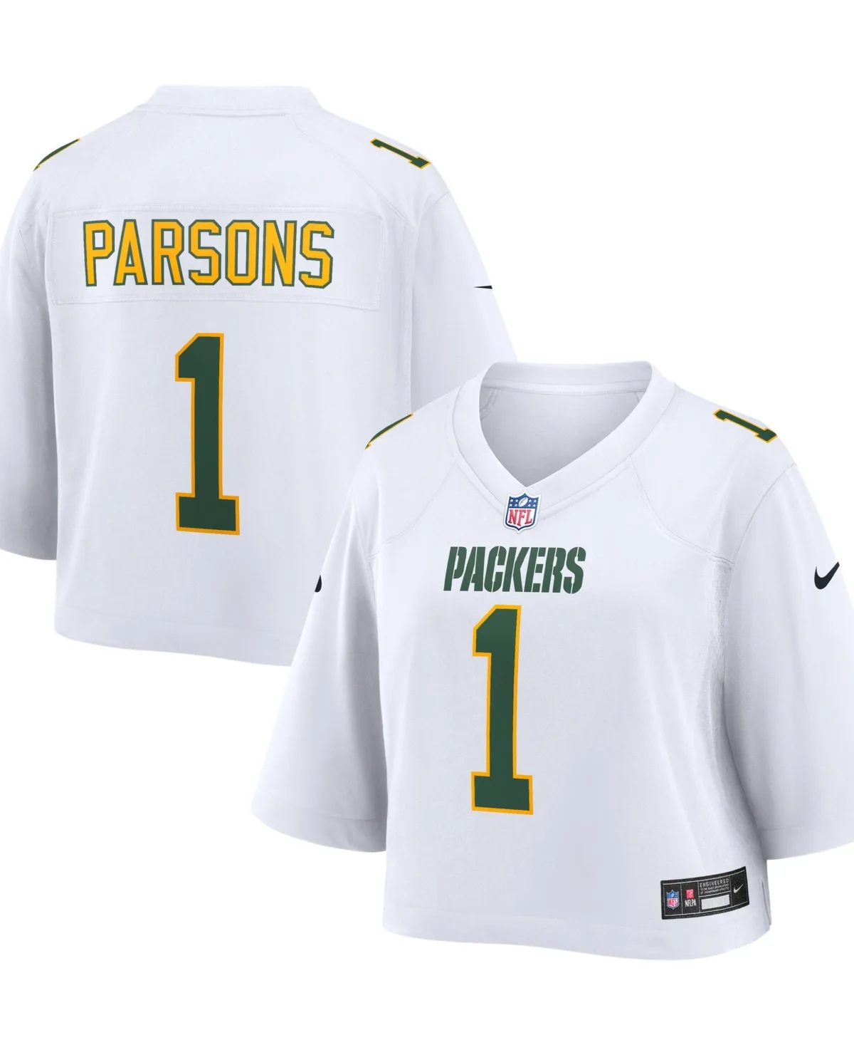 Micah Parsons Green Bay Packers Cropped Fashion Game Jersey by Nike