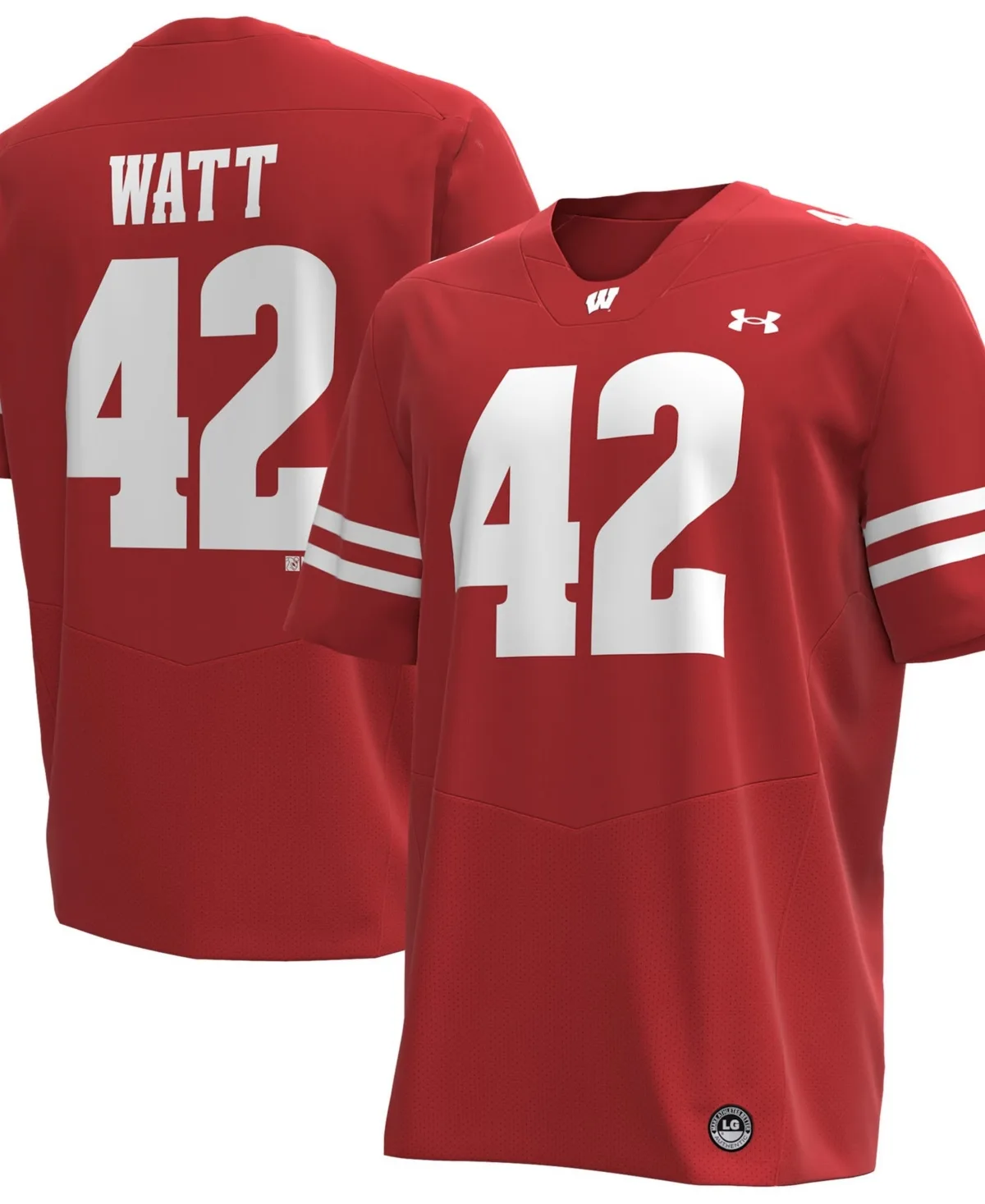 T.J. Watt Wisconsin Badgers Home Replica Football Jersey by Under Armour