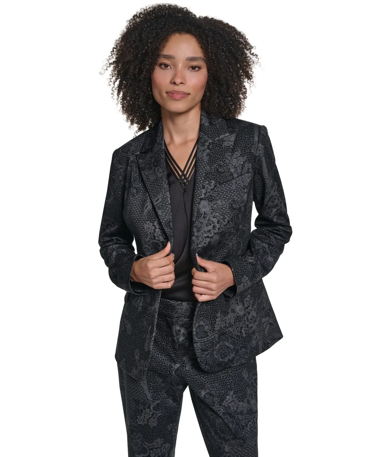 KL671 Floral Blazer
