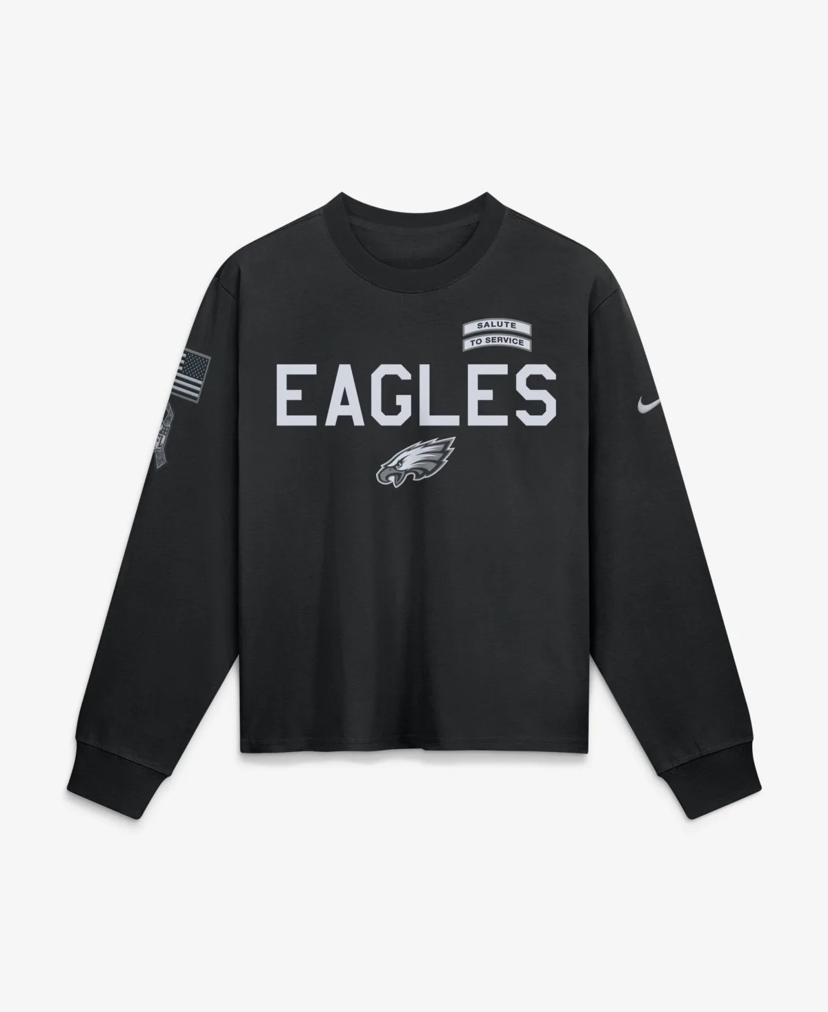 Philadelphia Eagles 2026 Salute to Service Sideline Long Sleeve T-Shirt by Nike
