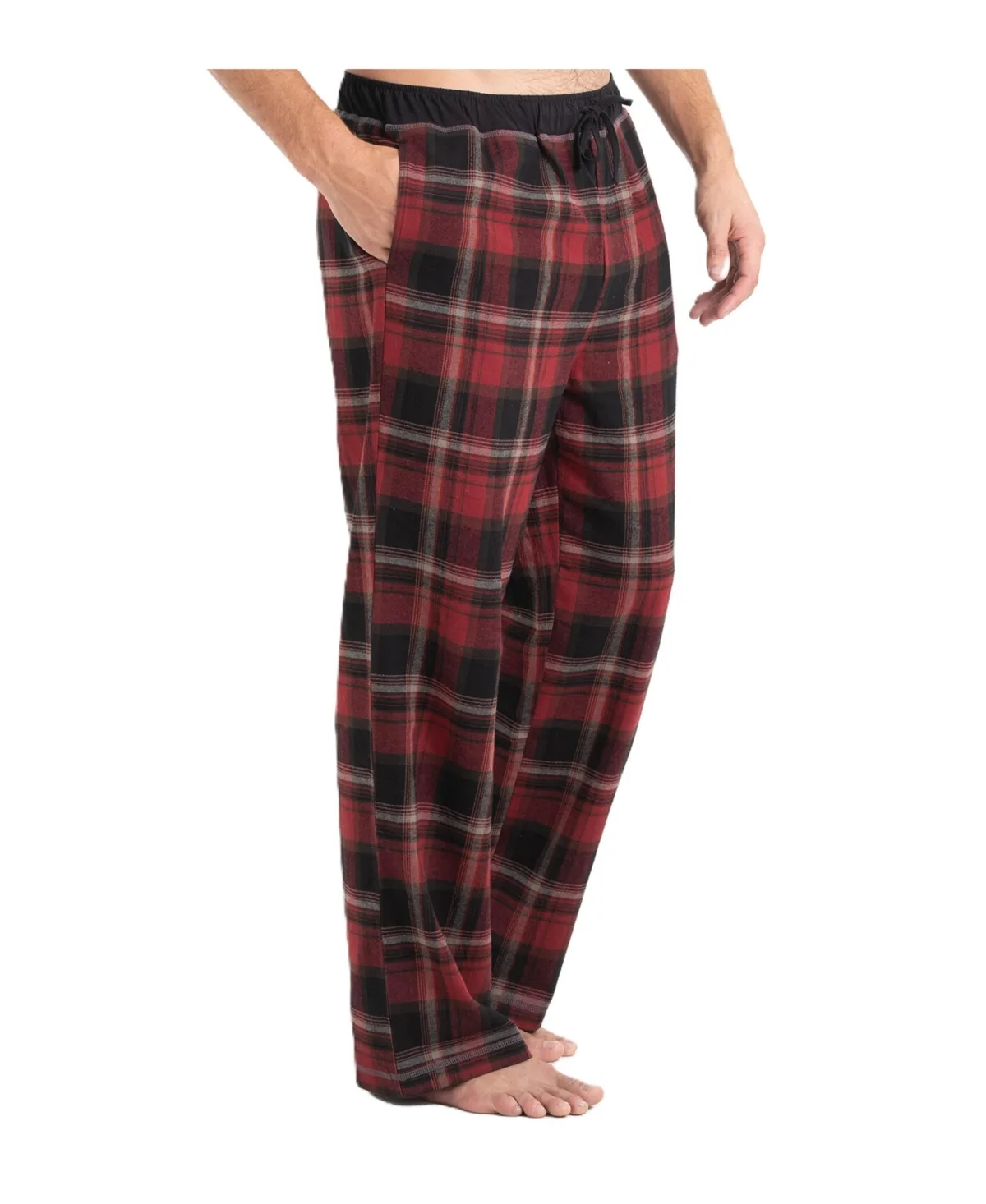 Buck Camp Flannel Plaid Drawstring Pajama Pants by Legendary Whitetails