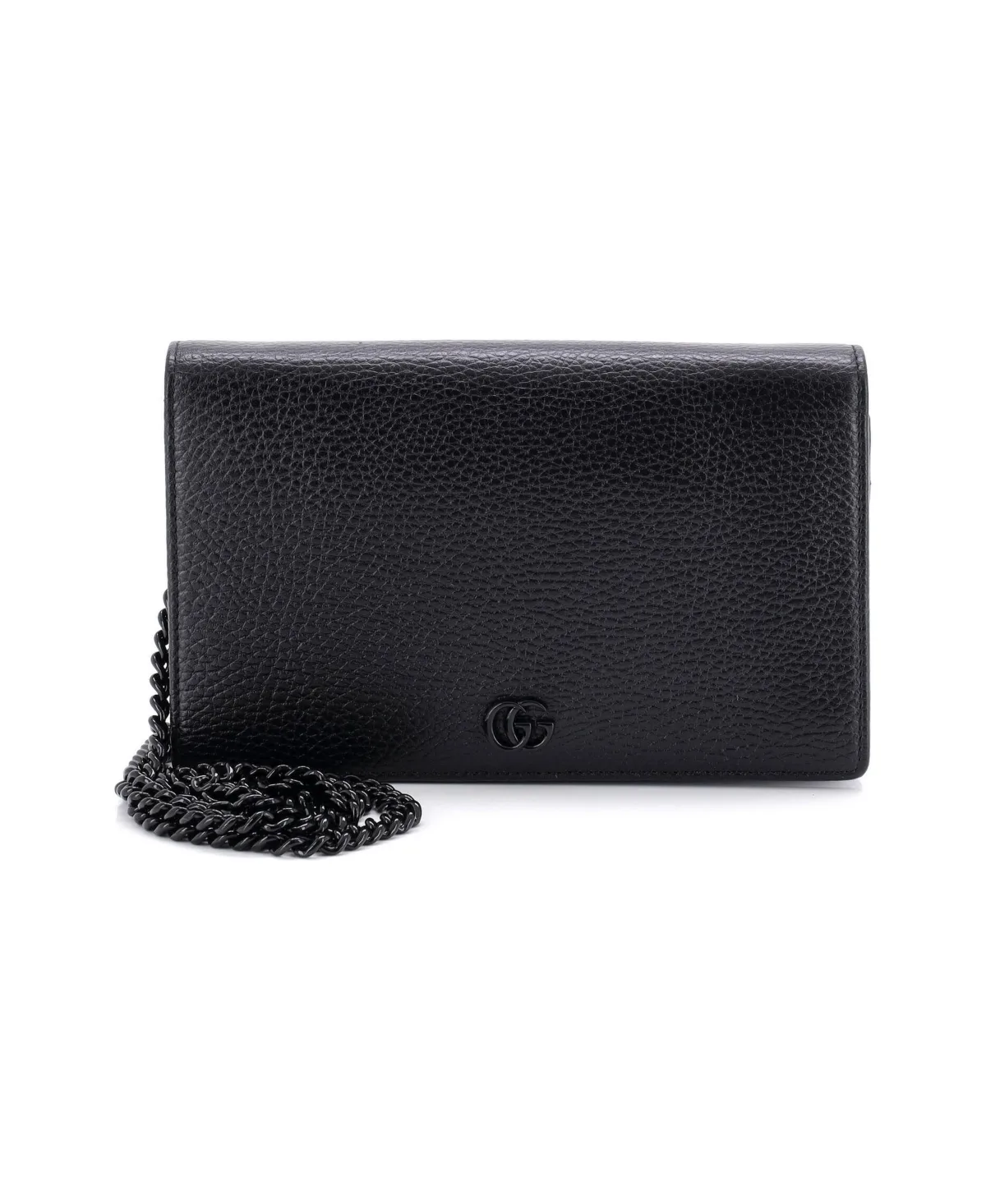 Pre-Owned Gucci Petite GG Marmont Crossbody Chain Strap Mini Wallet by Gucci