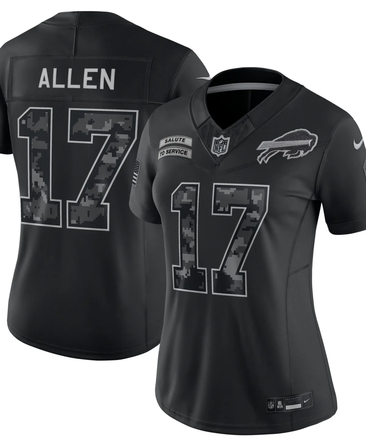 Josh Allen Buffalo Bills 2026 Salute to Service Stitched Limited Jersey by Nike