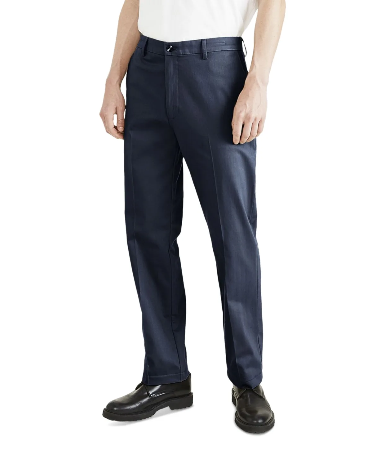 Signature Straight Fit Iron Free Khaki Pants with Stain Defender by Dockers