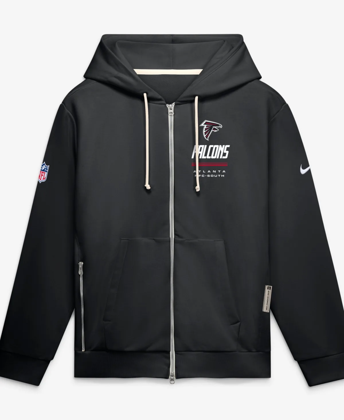 Atlanta Falcons Sideline Standard Issue Quarterback Scramble Dri-Fit Full-Zip Hoodie by Nike