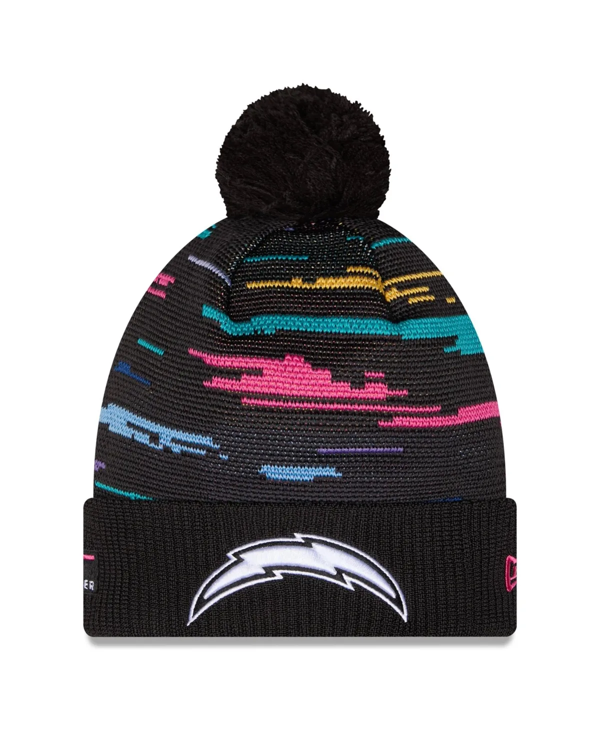 Los Angeles Chargers 2026 Nfl Crucial Catch Cuffed Knit with Pom Hat
