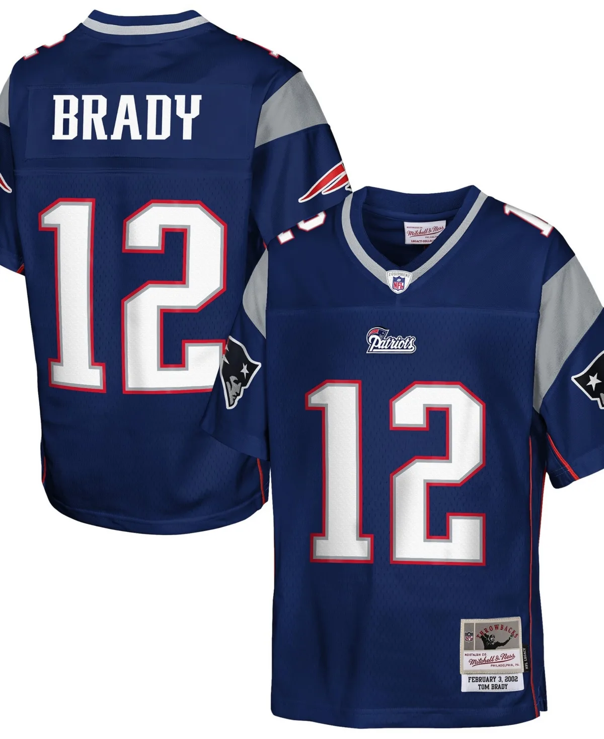 Tom Brady New England Patriots Legacy Retired Player Jersey by Mitchell & Ness