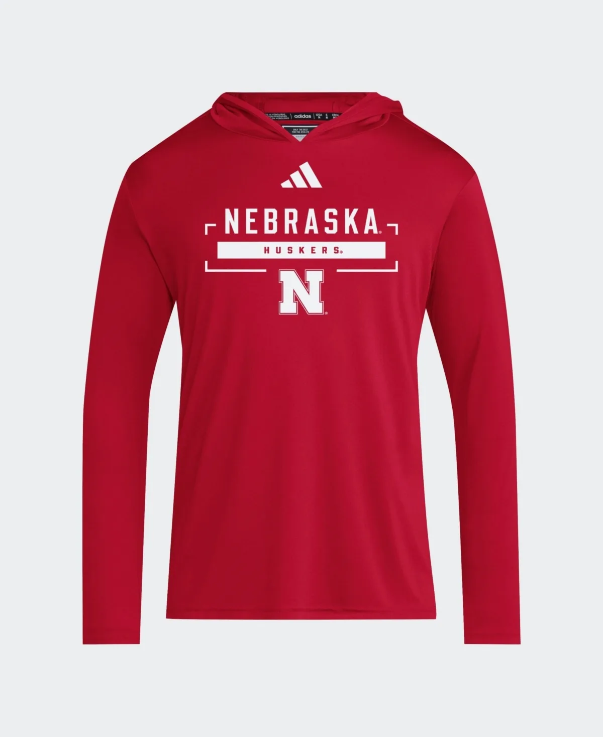 Nebraska Huskers D4T Long Sleeve Hooded T-Shirt by adidas
