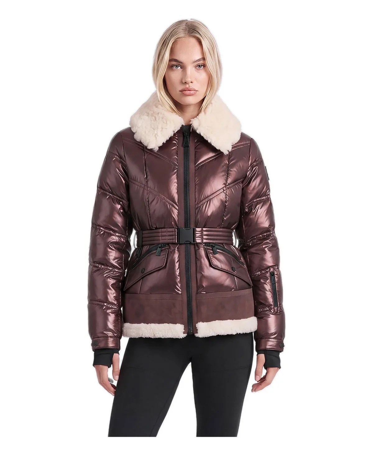 Gastein Insulated Faux Shearling Collar Jacket by Alpenhaus
