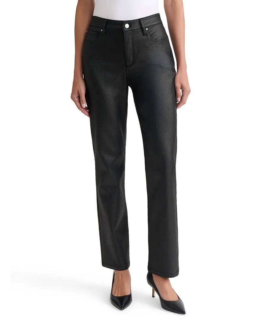 Lexington Coated High-Waist Straight Denim Jeans by Jones New York