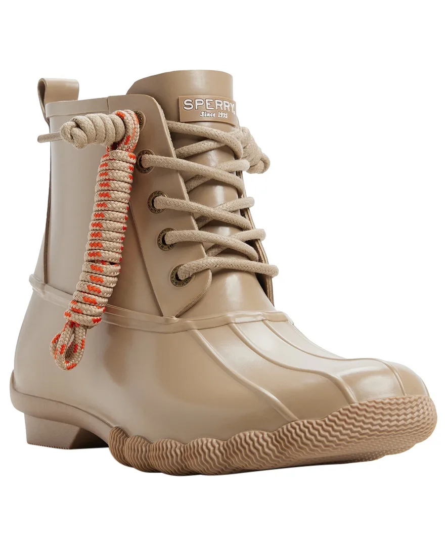 Rubber Saltwater Duck Lace-Up Booties