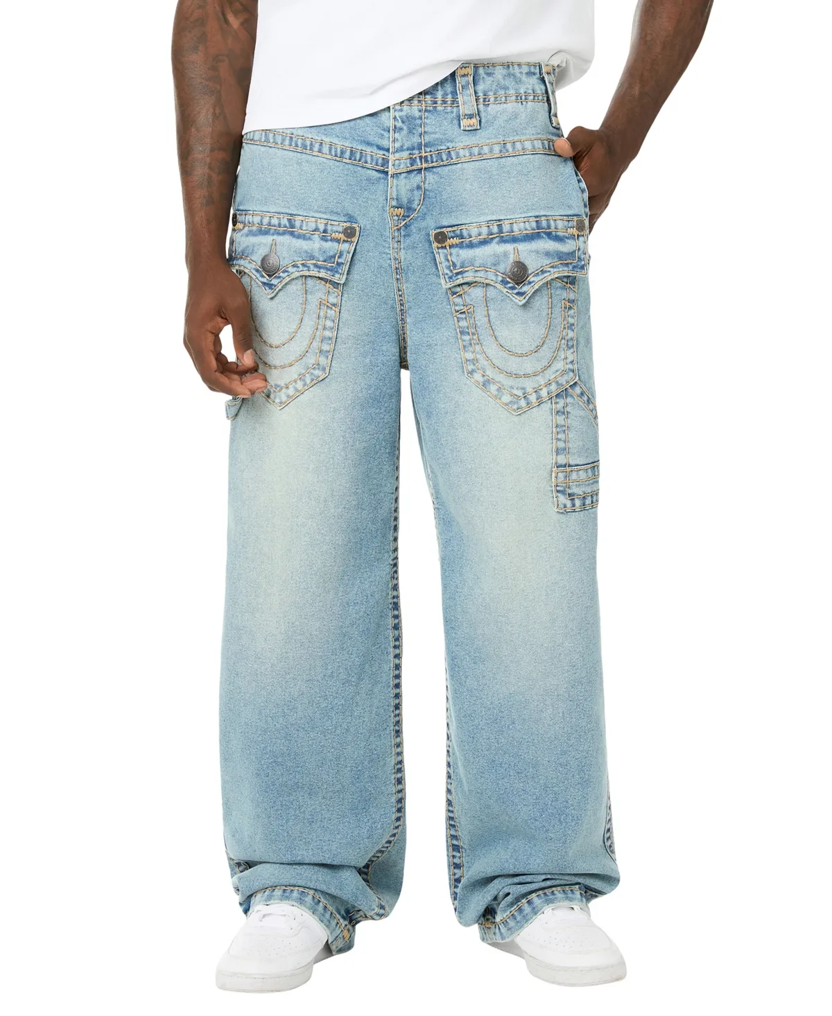 Super T Flap Reverse Carpenter Regular-Fit Jeans by True Religion