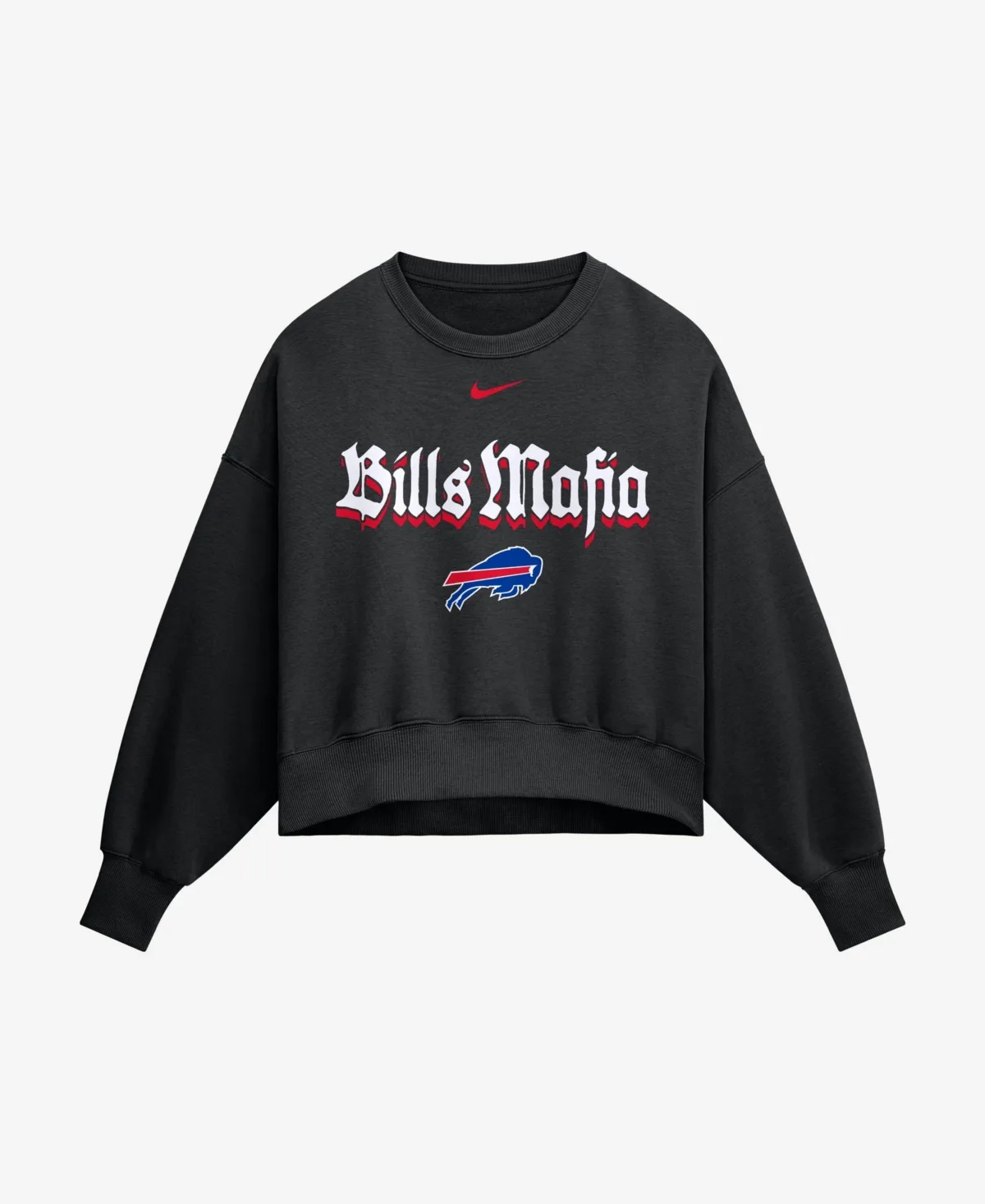 Oversized Fleece Buffalo Bills Crewneck Sweatshirt