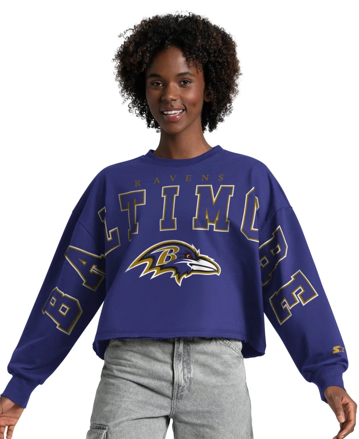 Baltimore Ravens Bleachers Cropped Sweatshirt